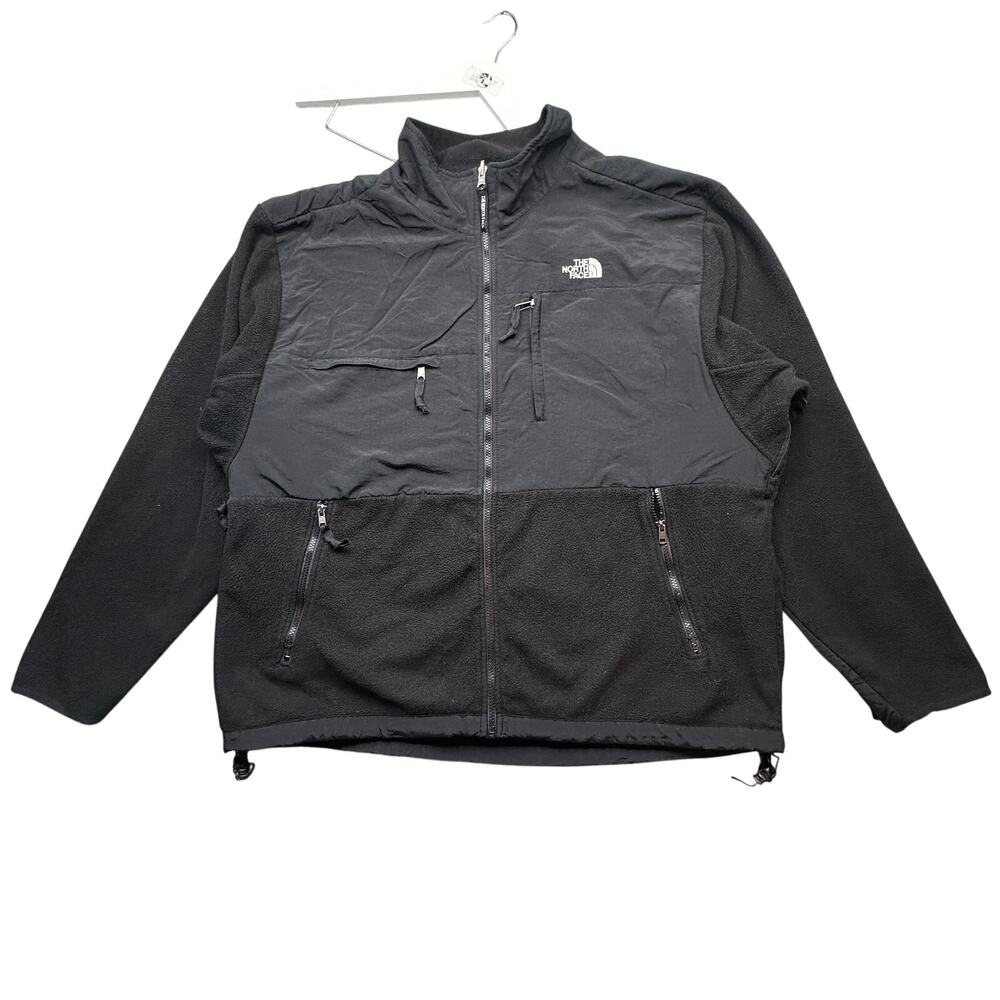 Vintage 90s The North Face Denali Fleece Jacket Mens XXL Full Zip Black
